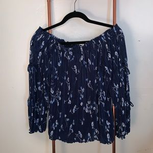 Off-the-Shoulder Long Sleeve Top